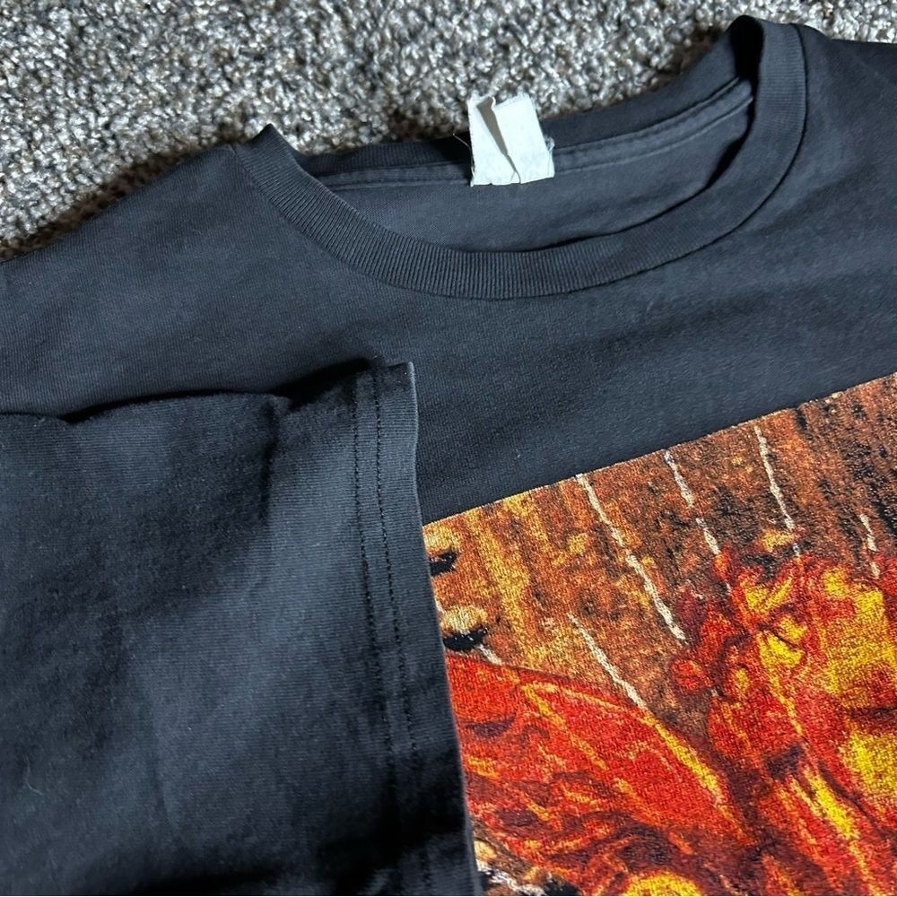Vintage Def Leppard Shirt Mens Large Black 90s 1996 Band Tee Concert Tour Rock - Picture 8 of 10